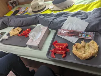 Praktisch wenn man den Kühlschrank dabei hat.